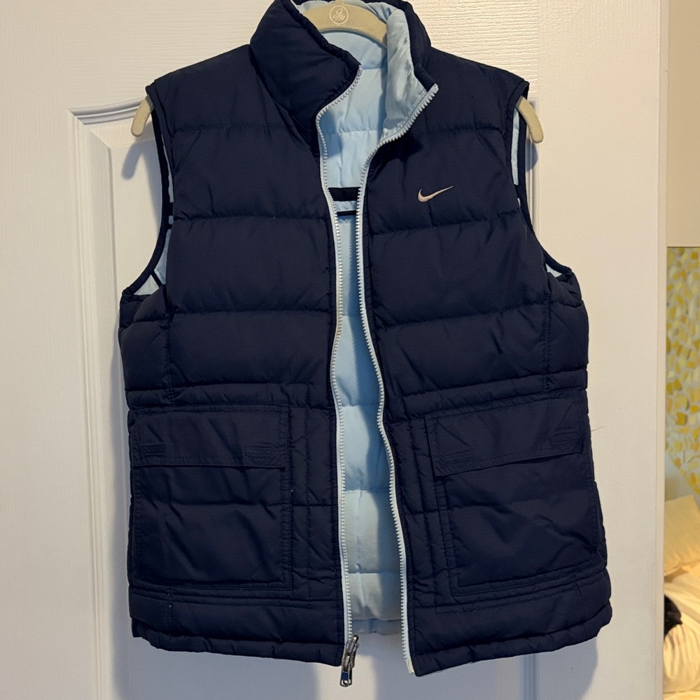 Vintage Nike Reversible Puffer Vest, size small